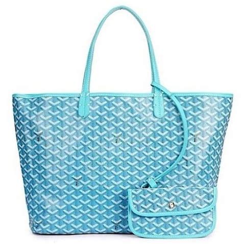 goyard bag light blue